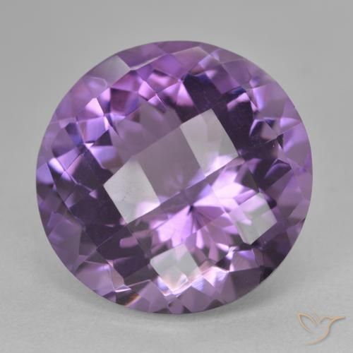9,17 ctw natürlicher Mittelviolett Amethyst, Runden, VVS