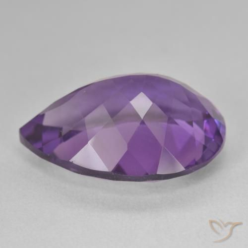 9,17 ctw natürlicher Medium Light-Violet Amethyst, Birnenform, VVS