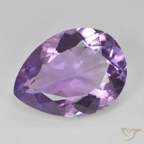 15.16ct Natürlicher Mittelviolett Amethyst, Birnenform, VVS-VS