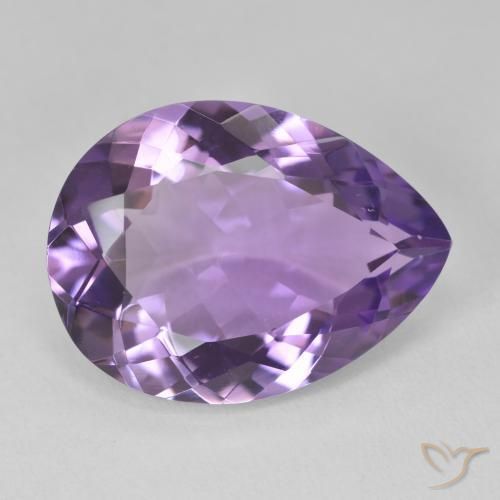 9,17 ctw natürlicher Mittelviolett Amethyst, Birnenform, VVS-VS