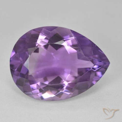 9,17 ctw natürlicher Mittel Violett-Rosa Amethyst, Birnenform, VVS-VS