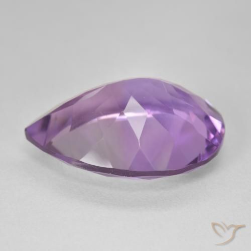 9,17 ctw natürlicher Medium Light Purplish-Violet Amethyst, Birnenform, VVS-VS