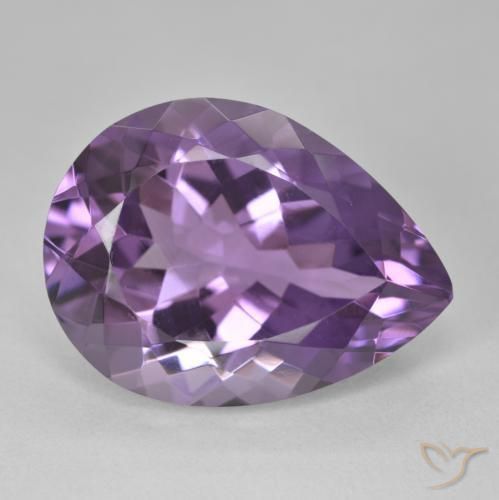 9,17 ctw natürlicher Mittelviolett Amethyst, Birnenform, VVS-VS