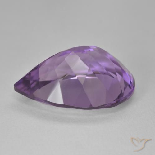9,17 ctw natürlicher Mittelviolett Amethyst, Birnenform, VVS-VS