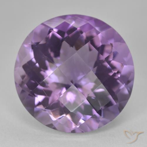 19.33ct Natürlicher Mittelviolett Amethyst, Runden, VVS-VS