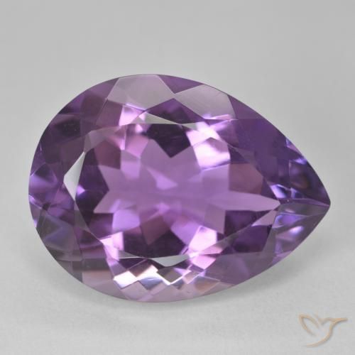 9,17 ctw natürlicher Mittel Violett-Rosa Amethyst, Birnenform, VVS-VS