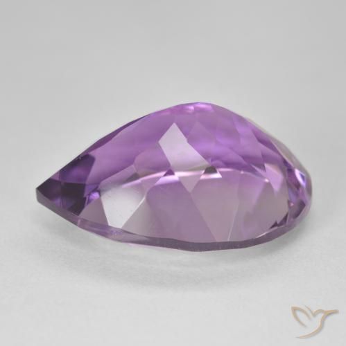 9,17 ctw natürlicher Mittel Violett-Rosa Amethyst, Birnenform, VVS-VS