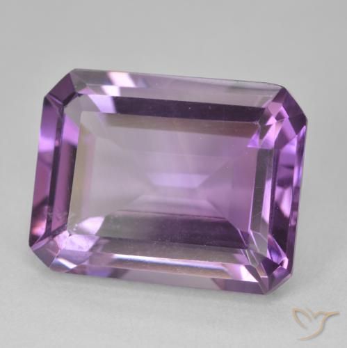 9,17 ctw natürlicher Mittel Violett-Rosa Amethyst, Oktagonschliff, VVS-VS
