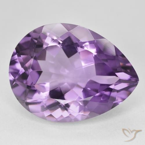 9,17 ctw natürlicher Medium Light Purplish-Violet Amethyst, Birnenform, VVS