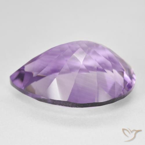 9,17 ctw natürlicher Medium Light Purplish-Violet Amethyst, Birnenform, VVS