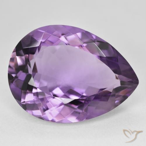 9,17 ctw natürlicher Medium Light Purplish-Violet Amethyst, Birnenform, VVS