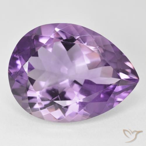 9,17 ctw natürlicher Mittel Violett-Rosa Amethyst, Birnenform, VVS