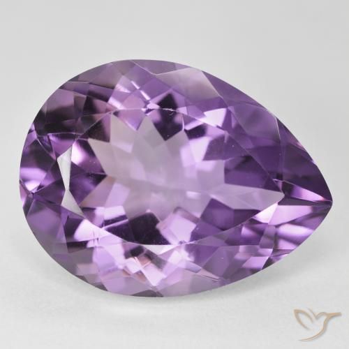 9,17 ctw natürlicher Mittel Violett-Rosa Amethyst, Birnenform, VVS