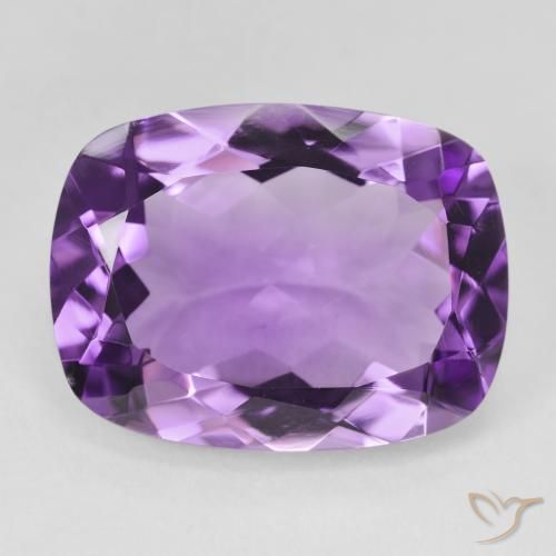 16.66ct Natürlicher Mittelviolettes Violett Amethyst, Kissen, VVS