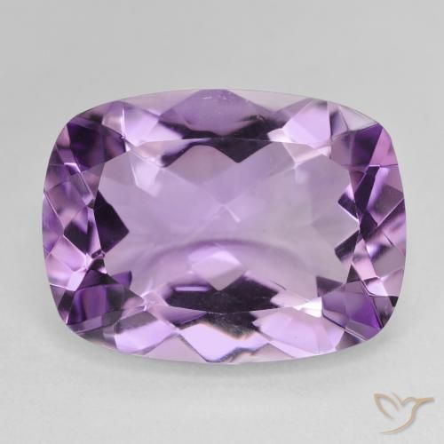 15.85ct Natürlicher Medium Light Purplish-Violet Amethyst, Kissen, VVS