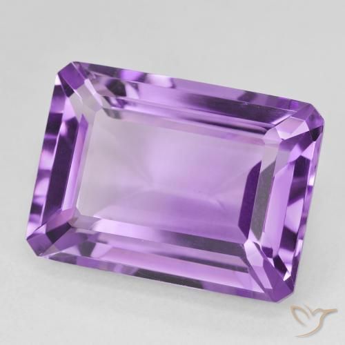 9,17 ctw natürlicher Mittelviolettes Violett Amethyst, Oktagonschliff, VS