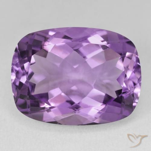 19.29ct Natürlicher Lilaisch-violett Amethyst, Kissen, VVS-VS