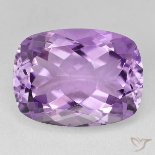 19.50ct Natürlicher Hell-Mittelviolett Amethyst, Kissen, VVS-VS