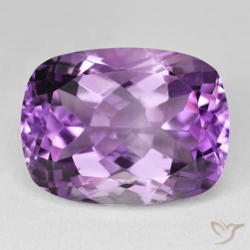 20.45ct Natürlicher Hell-Mittelviolett Amethyst, Kissen, VVS-VS