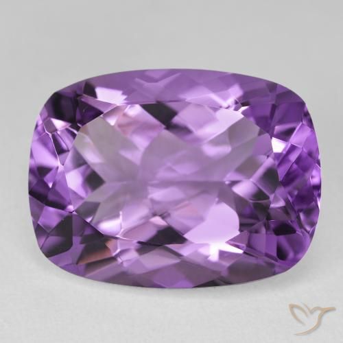 18.40ct Natürlicher Medium Light-Violet Amethyst, Kissen, VVS-VS