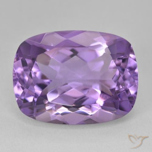 19.39ct Natürlicher Rosaig-violett Amethyst, Kissen, VVS