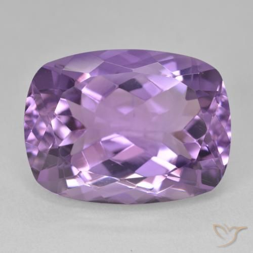 19.34ct Natürlicher Mittelviolett Amethyst, Kissen, VVS