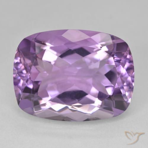 19.35ct Natürlicher Hell-Mittelviolett Amethyst, Kissen, VVS