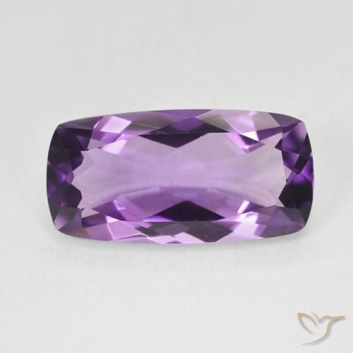 6.98ct Natürlicher Hell-Mittelviolett Amethyst, Kissen, VVS