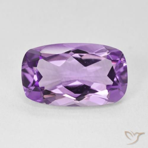 5.59ct Natürlicher Mittelviolett Amethyst, Kissen, VVS
