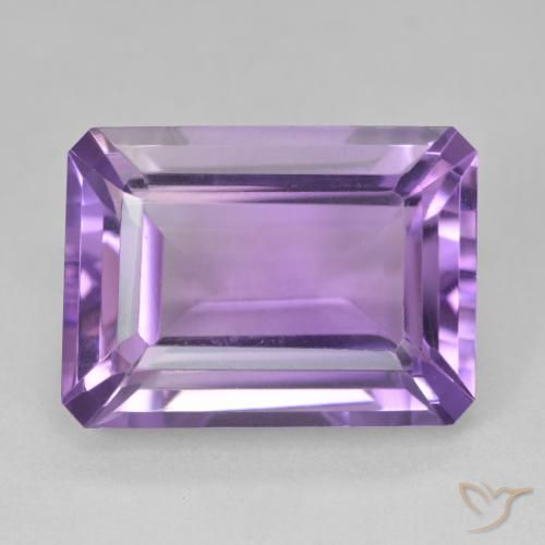 15.44ct Natürlicher Tiefviolettes Violett Amethyst, Smaragdschliff, VVS