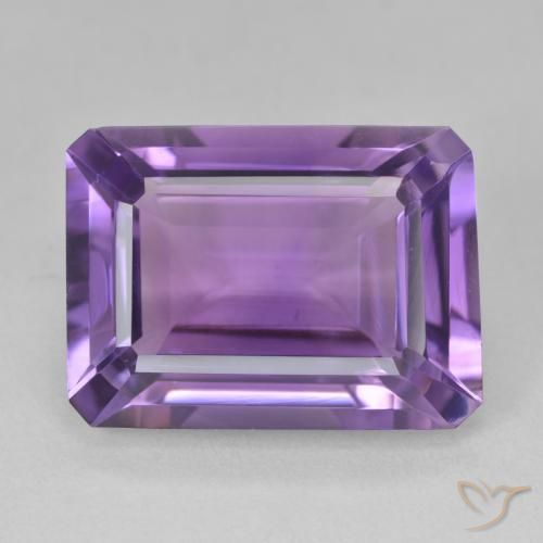 14.14ct Natürlicher Mittelviolett Amethyst, Smaragdschliff, VVS