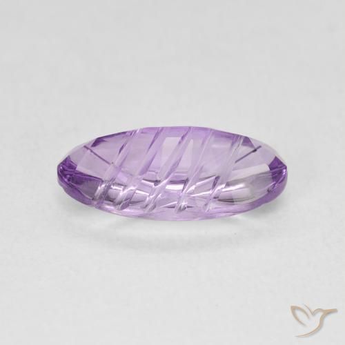 9,17 ctw natürlicher Mittelviolettes Rosa Amethyst, Oval, Transparent