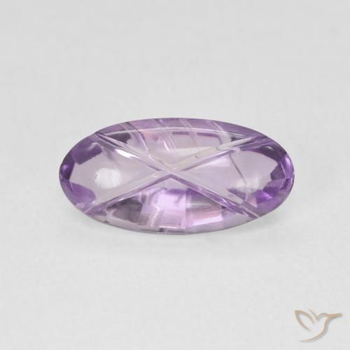1.86ct Natürlicher Mittelrosa Violett Amethyst, Oval, Transparent