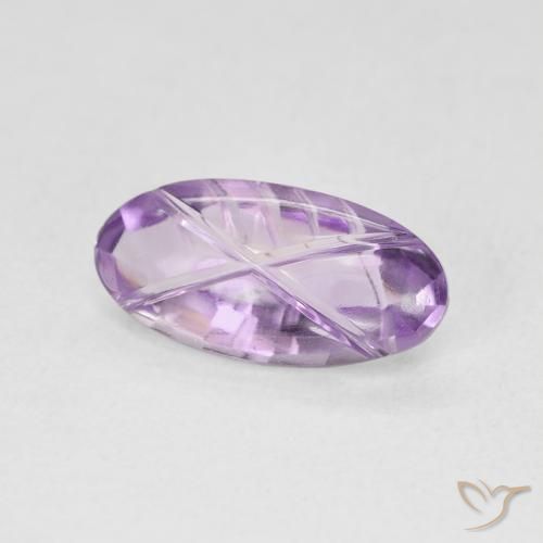 9,17 ctw natürlicher Mittelrosa Violett Amethyst, Oval, Transparent