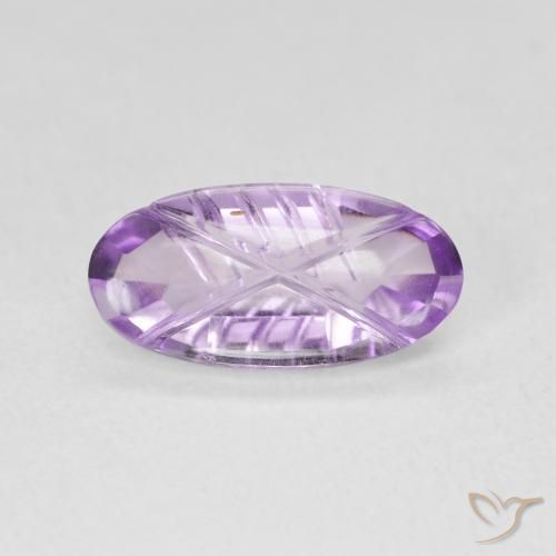 1.76ct Natürlicher Mittelviolett Amethyst, Oval, Transparent