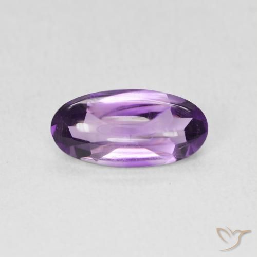 1.14ct Natürlicher Mittelviolett Amethyst, Oval, Transparent
