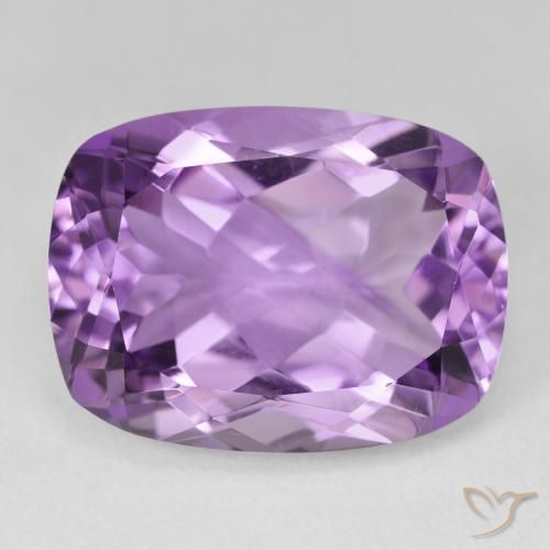 18.37ct Natürlicher Hell-Mittelviolett Amethyst, Kissen, VVS-VS