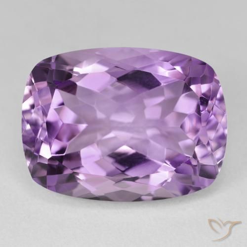 19.44ct Natürlicher Hell-Mittelviolett Amethyst, Kissen, VVS-VS