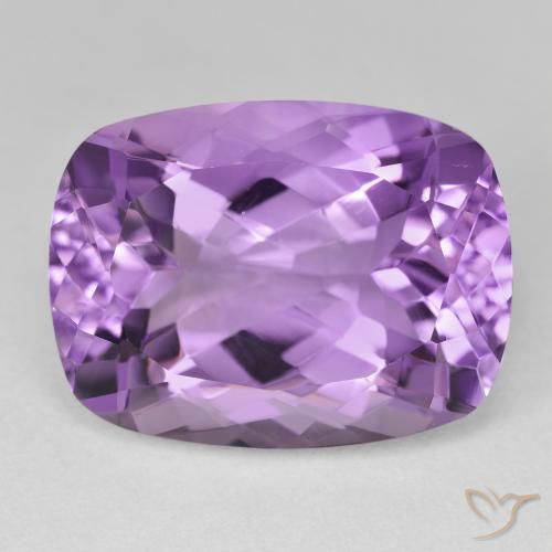 20.06ct Natürlicher Hell-Mittelviolett Amethyst, Kissen, VVS-VS