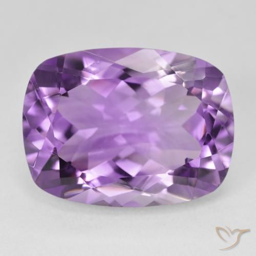 18.69ct Natürlicher Mittelrosa Violett Amethyst, Kissen, VVS