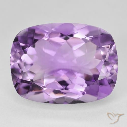 18.76ct Natürlicher Mittelrosa Violett Amethyst, Kissen, VS