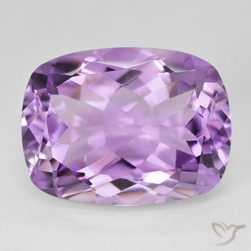 18.75ct Natürlicher Rosaig-violett Amethyst, Kissen, VVS