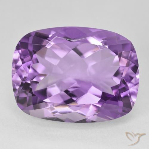 19.73ct Natürlicher tiefviolett Amethyst, Kissen, VS
