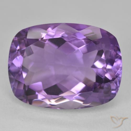 20.86ct Natürlicher Mittelviolett Amethyst, Kissen, VVS