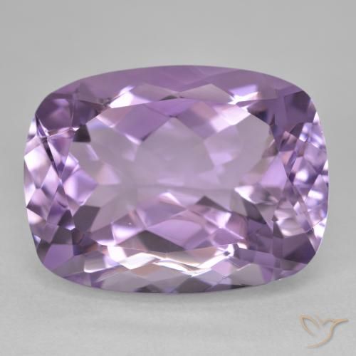19.50ct Natürlicher Hell-Mittelviolett Amethyst, Kissen, VVS