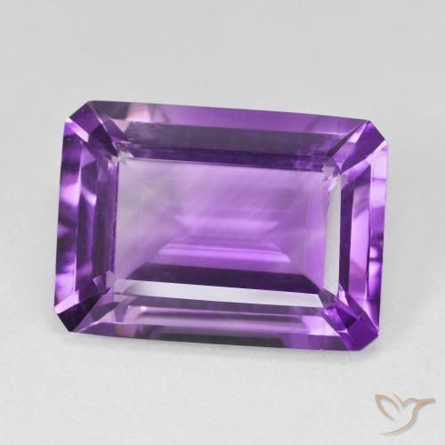 9,17 ctw natürlicher Lebhaftes Violett Amethyst, Oktagonschliff, VVS-VS