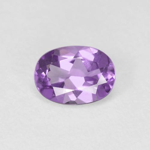 0.67ct Natürlicher Lilaisch-violett Amethyst, Oval, VS