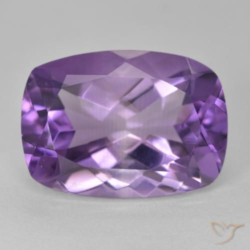 12.56ct Natürlicher Mittelviolett Amethyst, Kissen, VVS