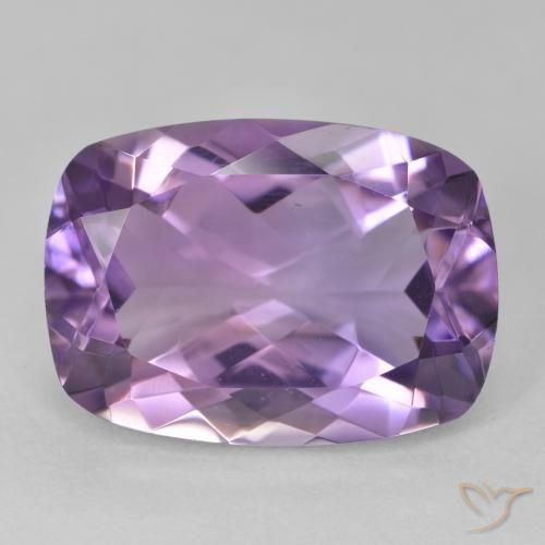 12.61ct Natürlicher Lilaisch-violett Amethyst, Kissen, VVS