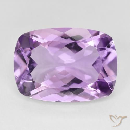 11.55ct Natürlicher Mittelrosa Violett Amethyst, Kissen, VVS